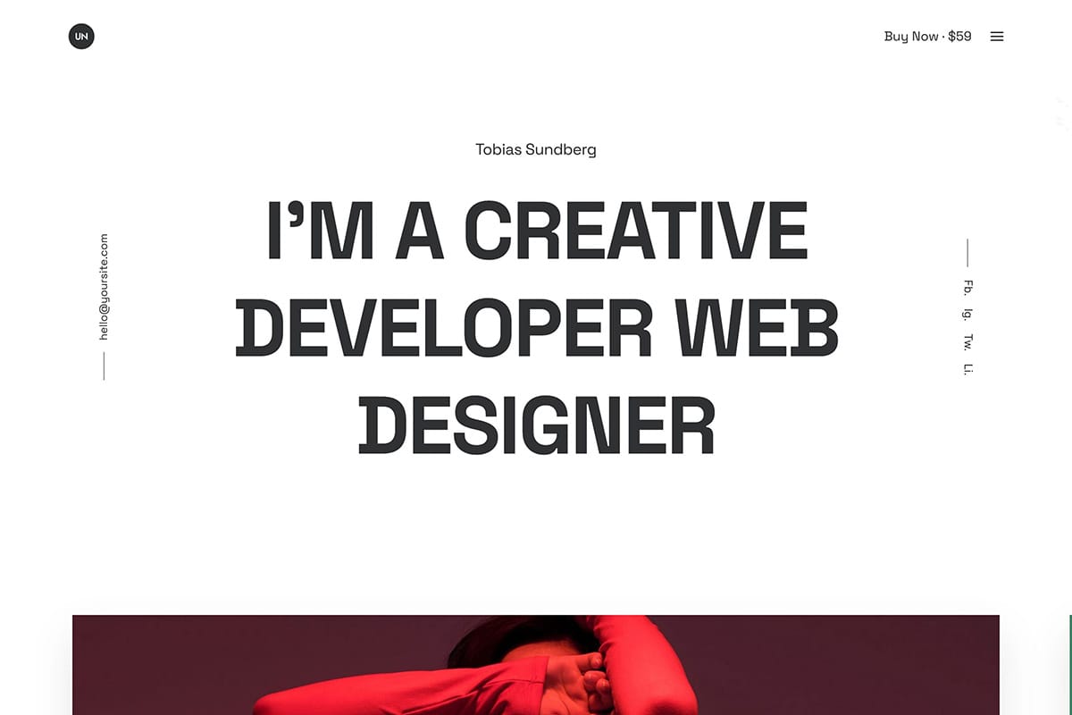 Developer Portfolio WordPress